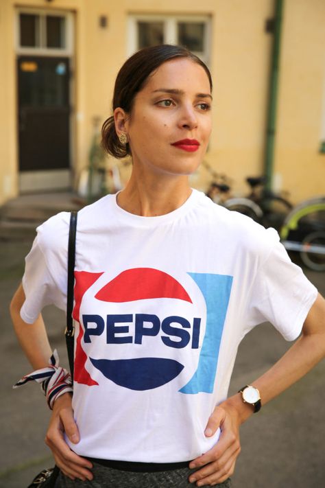 Pepsi girl - L'ART OF FASHIONL'ART OF FASHION Pepsi Outfit, Pepsi As A Human, Pepsi Wall Art, Pepsi Sweatshirt, Pepsi Merch, Hoodie Girl, Adidas, Health, T Shirt