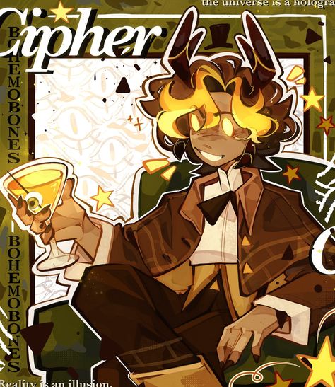 Billsona Ocs, Bill Cipher Pfp Human, Human Bill Cipher Fanart, Possessed Aesthetic, Bill Cipher Art, Bill Cipher Fanart, Cipher Art, Will Cipher, Pastel Punk