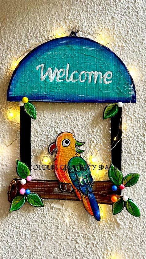 Cardboard Bird, Recycle Garden, Craft Bird, Diy Wall Hanging Crafts, Cardboard Craft, Cardboard Crafts Diy, Cardboard Box Crafts, Wall Art Diy, Box Craft