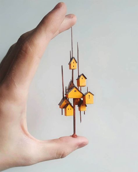 Micro Worlds: Enchanting Miniature Creations by Michael Davydov | Daily design inspiration for creatives | Inspiration Grid Best Shopify Themes, Cyberpunk Design, Fantasy Worlds, Tiny World, Drawing Tablet, Miniature Crafts, Crafts Beautiful, Graphic Design Print, Miniature Art