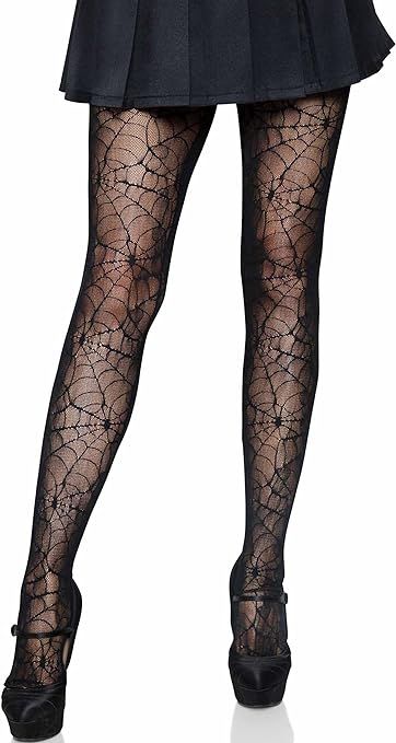 Amazon.com: Leg Avenue Women's Net Tights, Black Spiderweb, One Size: Nylons: Clothing, Shoes & Jewelry Diy Spider Costume, Spider Halloween Costume, Diy Spider, Halloween Tights, Costume Accessories Diy, Net Tights, Spider Costume, Costume For Halloween, Leg Avenue