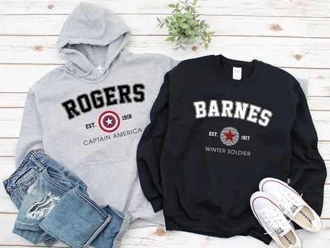 Bucky Barnes Sweatshirt, Captain America Hoodie, Marvel Inspired Outfits, Steve Rogers Bucky Barnes, Marvel Fashion, Marvel Gifts, Marvel Clothes, Marvel Hoodies, Captain America Winter Soldier