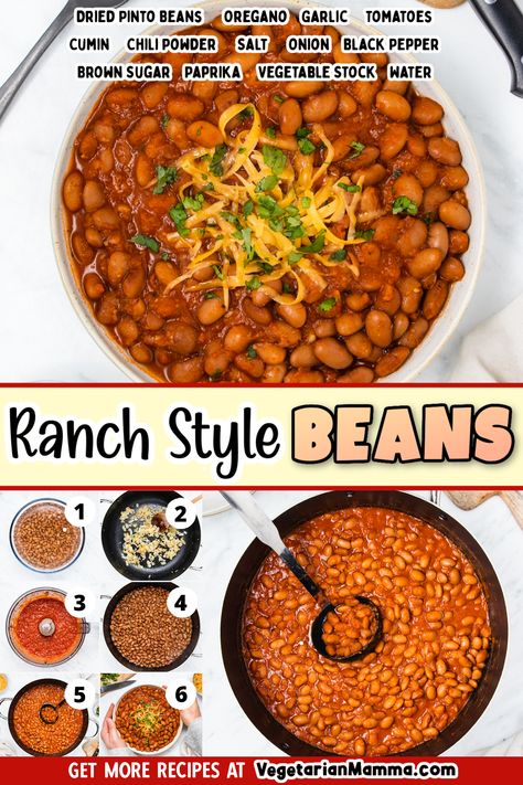 Diy Ranch Style Beans, Canned Ranch Style Beans Recipes, Homemade Ranch Style Beans, Chili Recipe With Ranch Style Beans, Mexican Style Chili Beans, 7 Can Chili Recipe, Recipes With Ranch Style Beans, Ranch Style Beans Chili Recipe, Ranch Style Beans Recipe Ideas