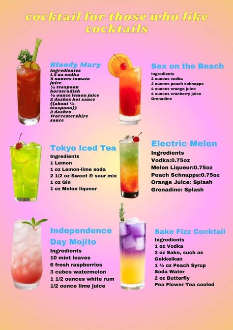 Peach Drinks, Cocktail Drinks Alcoholic, Party Drinks Alcohol, Drink Recipes Nonalcoholic, Cocktails Recipes, Mixed Drinks Alcohol, Yummy Alcoholic Drinks, Boozy Desserts, Refreshing Drinks Recipes