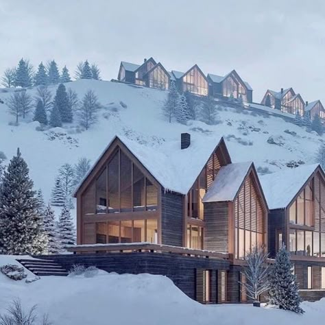 Spanish Pyrenees, Norway House, Mountain Home Exterior, Ski House, Modern Rustic Homes, Winter Cabin, Cheap Things, Cabins And Cottages, Mountain House