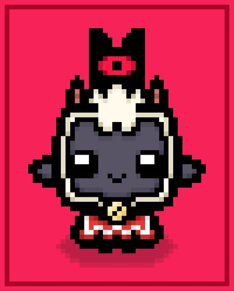 Cult Of The Lamb Perler Beads, Cult Of The Lamb Pixel Art, Lamb Drawing, Cult Of The Lamb, The Binding Of Isaac, Melty Bead Patterns, Cool Pixel Art, Drawing Expressions, The Lamb