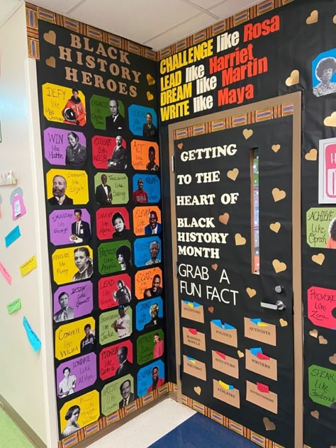 African American History Door Decorating, African American Studies Classroom, Bhm Door Decorations, History Bulletin Board Ideas, Classroom Activities For Kids, Home Decor Tips And Tricks, History Bulletin Boards, Decor Tips And Tricks, School Displays