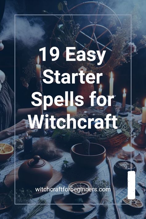 Are you curious about exploring the magical world of witchcraft? Check out our collection of 19 easy starter spells designed for beginners looking to dip their toes into the mystical arts. From attracting love to manifesting your desires, each spell comes with simple instructions. Unlock the secrets of everyday magic that you can do with common household items. Whether you're a newbie or just brushing up on your skills, these spells are perfect to help you create enchantment in your daily life. Get ready to embrace your own magical journey! Spells For Manifestation, Real Magic Spells That Work, Witch Spells For Beginners, Simple Spells For Beginners, Everyday Witchcraft, Easy Witchcraft, Simple Spells, Beginner Witchcraft, Truth Spell