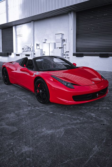 Spider Car, Ferrari F80, Ferrari 458 Spider, Ferrari Spider, 458 Spider, Red Ferrari, Wallpaper Luxury, Ferrari Cars, Ferrari Red