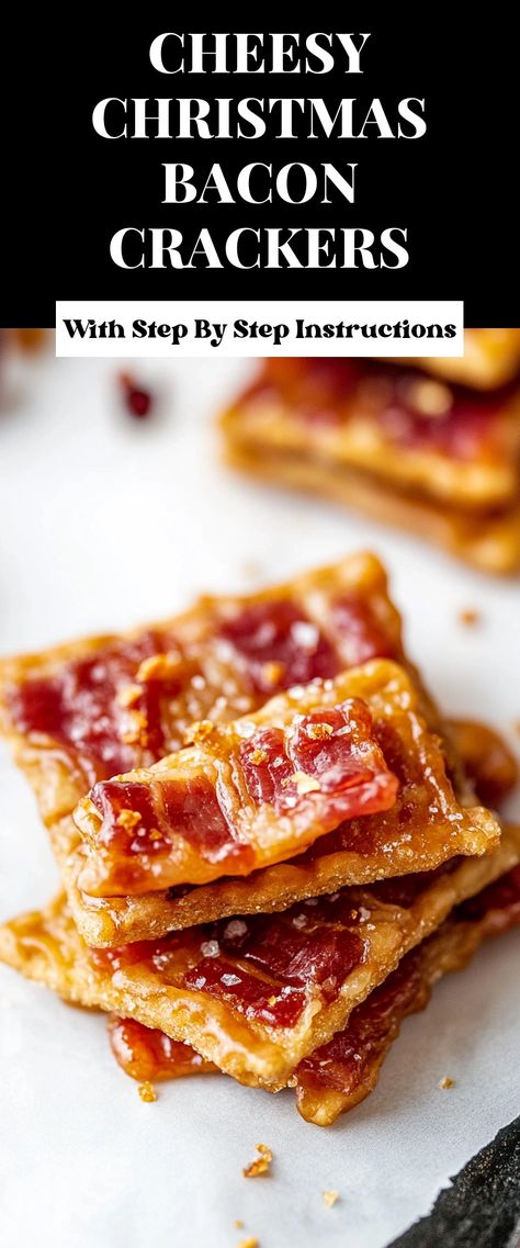 Image for Cheesy Christmas Bacon Crackers Millionaire Bacon Crackers, Bacon Wrapped Crackers Parmesan, Easy Christmas Treats Savory, Easy Christmas Snacks Savory, Crackers With Bacon And Brown Sugar, Holiday Cracker Recipes, Cracker Bacon Appetizer, Bacon Crackers Appetizers, Savory Treats For Party