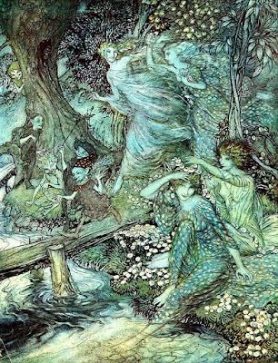 Living Liminally: Are Fairies Physical? Fairy Tale Painting, Victorian Fairy, Edmund Dulac, Types Of Fairies, Art Chinois, Decoupage Tissue Paper, Vintage Cross Stitch Pattern, Vintage Cross Stitch, Arthur Rackham