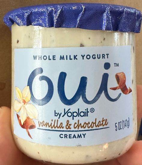 Oui by Yoplait vanilla & Chocolate creamy whole milk yogurt Oui Yogurt, Food Inspired, Yogurt Flavors, Hershey Chocolate, Vanilla Chocolate, Whole Milk, Coffee Flavor, Food Items, New Recipes