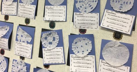 Winter Activities Fourth Grade, Snowflake Writing Activity, First Day Of Winter Activities, Snowflake Bentley Activities, Simile Activities, Winter Reading Activities, Welcome To My Classroom, Winter Writing Activities, Christmas Poetry