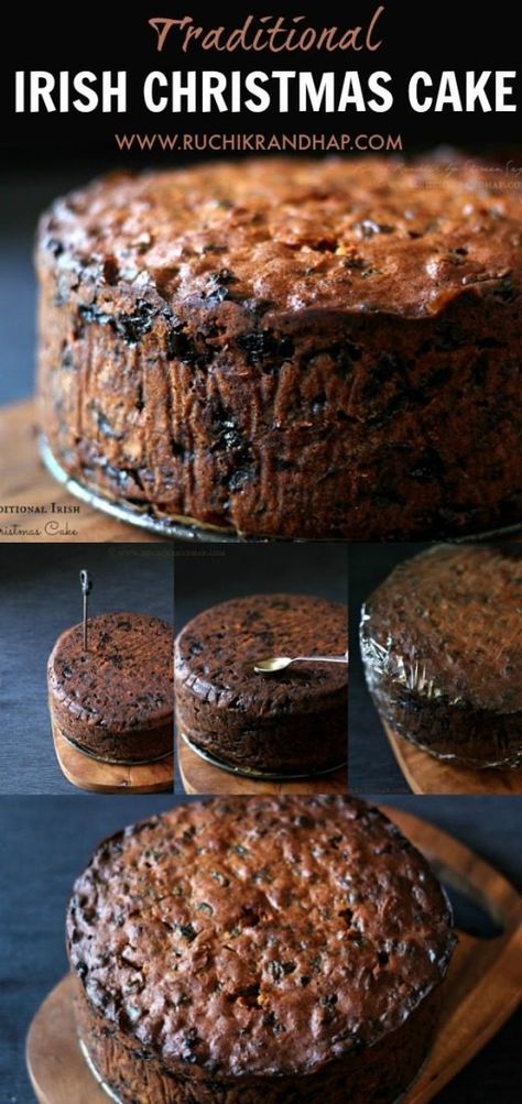 Boozy Fruit, Irish Cake, Winter Torte, Irish Christmas, Fruit Cake Christmas, Cake Christmas, Fruitcake Recipes, Christmas Cake Recipes, Xmas Cake