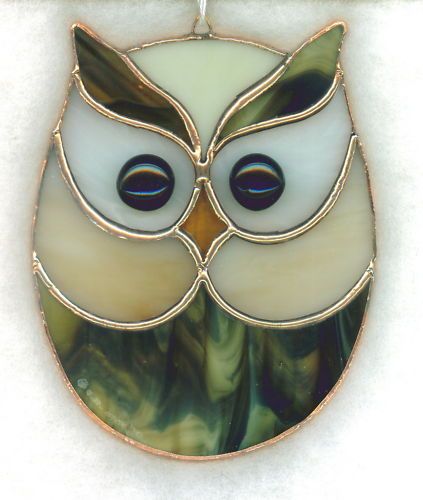 Owl Suncatcher, Stained Glass Patterns Free, Glass Owl, زجاج ملون, Stained Glass Birds, Stained Glass Ornaments, Stained Glass Suncatchers, Stained Glass Christmas, Stained Glass Diy