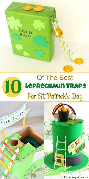 Leprechaun Traps - Want to make an easy leprechaun trap for St. Patrick's Day? These  St. Patrick's Day crafts are fun for both kids and adults! #leprechauntrap #stpatricksday #crafts Easy Leprechaun Trap, Leprechaun Trap Ideas, Leprechaun Trap Project, St Patrick's Day Crafts For Toddlers, Leprechaun Tricks, St Patrick's Day Activities, St Patricks Crafts, St Patricks Day Crafts For Kids, St. Patrick's Day Crafts