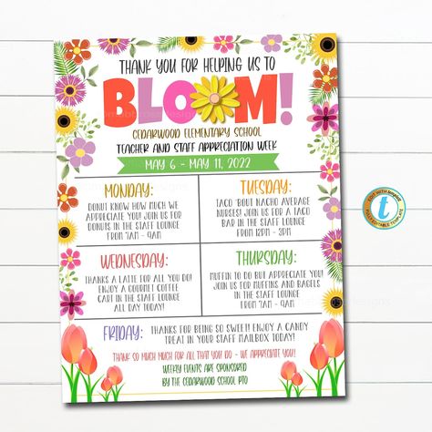 This Invitation Templates item by MabbRoseDesigns has 145 favorites from Etsy shoppers. Ships from United States. Listed on May 6, 2023 Themed Appreciation Week, After School Appreciation Week, Teacher Appreciation Week Themes For Students, Teacher Appreciation Week Ideas Student, Teacher Appreciation Growing Theme, Bloom Teacher Appreciation Week, Teacher Appreciation Theme Days, Staff Appreciation Events, Garden Teacher Appreciation Week