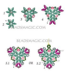 Free pattern for beaded earrings Muar U need: seed beads 8/0 seed beads 11/0 seed beads 15/0, Faceted beads 4 mm, super duo beads Super Duo Beads Patterns Free, Seed Bead Bracelets Diy, Seed Bead Patterns Free, Seed Bead Tutorials, Seed Bead Bracelet Patterns, Muar, Super Duo Beads, Twin Beads, Bead Tutorials