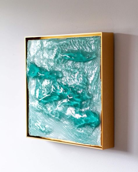 Water Resin Art, Resin Sculpture Art, Beach Sculpture, Resin Ocean Art, Resin Contemporary Art, Layered Resin 3d Painting, Modern Coastal Artwork, Resin Water Sculpture, Seascape Resin Art