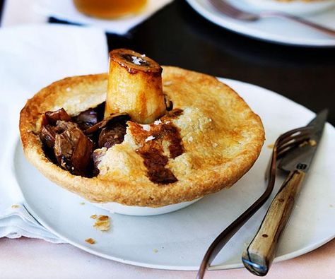 Osso buco pies | Gourmet Traveller Australian Meat Pie, Lamb Pie, Savory Pies Recipes, Hp Sauce, Lamb Shank, Pies Recipes, Mushroom Pie, Curtis Stone, Roast Duck