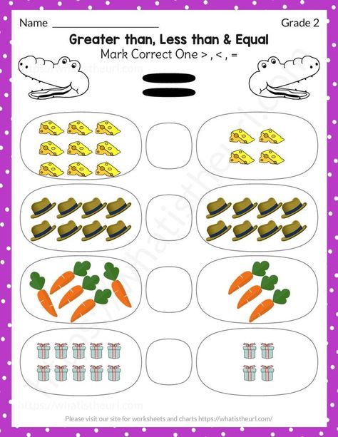 This is a Grade 2 Math exercise worksheet.  It can be printed in an economic mode too. Please download the PDF Greater than Less than or Equal Worksheets for Grade 2 – Exercise 5 Maths Greater Than Less Than Worksheet, Equal Worksheet Kindergarten, 1st Grade Greater Than Less Than Worksheets, Greater Than Less Than Activities 1st Grade, Greater Than Less Than Equal To Worksheets For Kindergarten, More Than Less Than Equal To Worksheets, Worksheet For Jr Kg Maths, Greater Than Less Than Worksheets 2nd Grade, Greater Or Less Than Worksheets