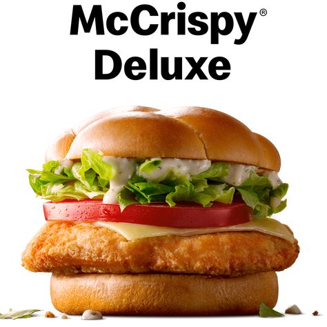 McCrispy® Deluxe | McDonald's Australia Aussie Chicken, Mc Chicken, Best Fast Food, Ripe Tomatoes, Crispy Chicken, Chicken Breast, Lettuce, Sauce, Nutrition