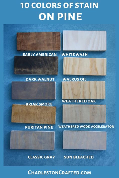 Best Wood Stain, Varathane Stain, Pine Wood Furniture, Weathered Oak Stain, Grey Stained Wood, Natural Stain Wood, Stain On Pine, Blue Gray Paint, Minwax Stain