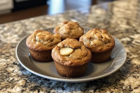 Apple & Banana Muffins for Dogs: A Healthy, Homemade Treat - mydogrecipe Muffins For Dogs, Banana Applesauce Muffins, Apple Banana Muffins, Apple Cup, Applesauce Muffins, Cinnamon Oatmeal, Dog Cakes, Cinnamon Banana, Banana Muffins