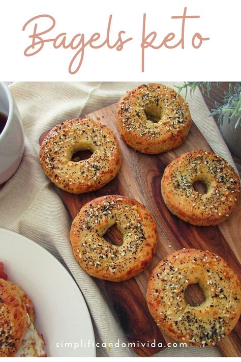 Low Carb Bagel, Desayunos Keto, Pan Keto, Desayuno Keto, Postre Keto, Recetas Keto, Keto Diet, Keto Recipes, Low Carb