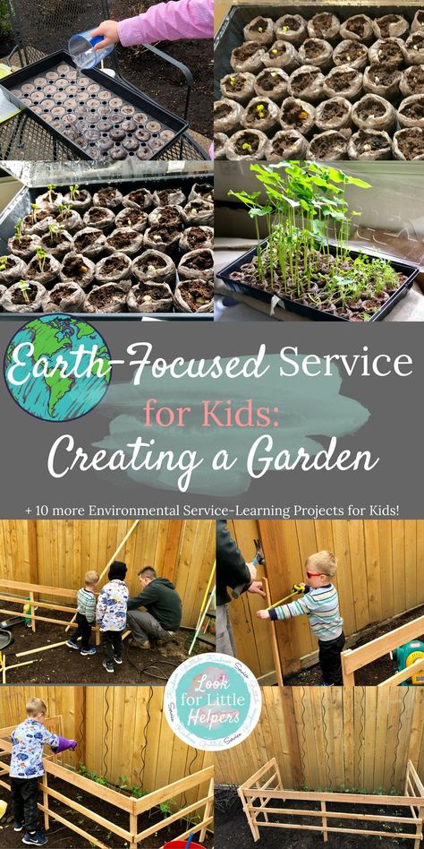 Whether it is #EarthDay or any other day of the year, we can do #communityservice projects with kids that teach them to love and care for their planet.  Enjoy these 11 Earth-Focused Service Projects for Kids!  #kindness #earth #nature #gratitude #growyourownfood #getoutside Diy Garden Shed, Homeschooling Multiple Ages, Service Learning Projects, Service Projects For Kids, Community Service Projects, Leadership Activities, Elementary School Counseling, Learning Projects, Earth Nature