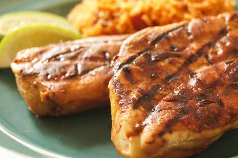 This Key West Grilled Chicken is a very simple recipe with a great soy-lime flavor. We had friends over for lunch, so I prepared the chicken the night before and grilled it when they arrived. They can also be prepared in skewer form. Cut the chicken breasts into 1 1/2 inch chunks before marinating and...Read More » Best Marinade For Chicken, Key West Chicken, Best Marinade, Marinade For Chicken, Chicken Receipes, Chicken Main Dishes, The Florida Keys, Grilled Chicken Recipes, Chicken Marinades