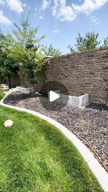 Stephanie Petrich | DIY+Home | Next up: stucco and paint! #yardbuilt #yarddesign #yarddecorations #concreteplanter #cinderblock #planterbox | Instagram Cinderblock Planter, Cinder Block, Front Yard Garden, Yard Design, Concrete Planters, Planter Boxes, Yard Decor, Front Yard, Home Diy