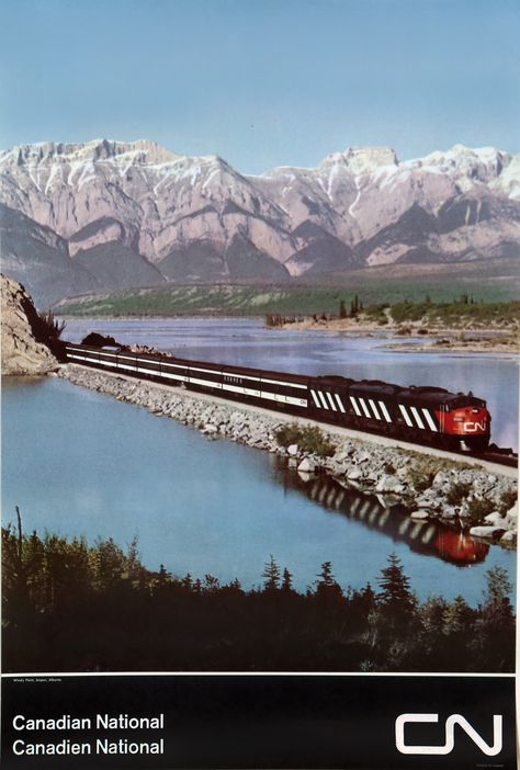 Canadian National Railway CN Travel Poster : Canadian National Railway : Free Download, Borrow, and Streaming : Internet Archive Jasper Alberta, Canadian National Railway, Leaving Cards, Tourism Poster, Train Pictures, Us Images, Vintage Travel Posters, Vintage Travel, Internet Archive