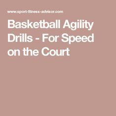 Basketball Agility Drills - For Speed on the Court Drills For Basketball, Speed And Agility Drills, Basketball Conditioning, Agility Drills, Agility Workouts, Basketball Playoffs, Basketball Motivation, Basketball Information, Basketball Tricks