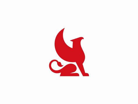 Minimalist Griffin Logo by Lucian Radu on Dribbble Griffin Logo Design, Wings Images, Griffin Logo, Sm Logo, Ancient Persian Art, Fire Horse, Music Logo Design, Pet Market, Ancient Persian