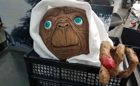 E.t. Pumpkin, Creative Pumpkin Painting, Pumpkin Carvings, Halloween Pumpkin Designs, Creative Pumpkins, Halloween Pumpkins Carvings, Fair Projects, Pumpkin Painting, Kool Aid