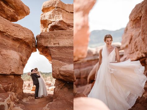 Garden Of The Gods Photo Ideas, Garden Of The Gods Wedding Photos, Garden Of The Gods Colorado Wedding, Garden Of The Gods Elopement, Garden Of The Gods Wedding, Elopement Poses, Wedding Photography Editing, Elopement Aesthetic, Garden Of The Gods Colorado