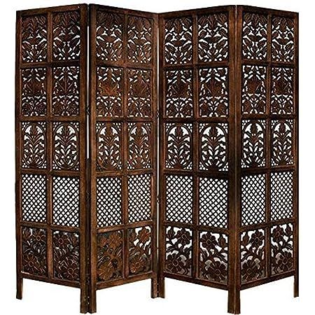 Wooden partition for Pooja Room/separators for Living Room/Wall partition/Room partition/Wooden partition for Living Room/Divider for Kitchen, Hall. (4 Panels (with Stands) Separators For Living Room, Room Deviders, Chinese Room Divider, Wooden Partition, Wood Partition, Panel Divider, Wooden Partitions, Wood Room Divider, Living Room Divider