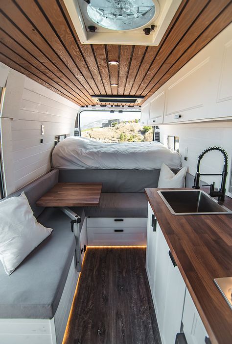 Campervan Conversions | Moonlit Campers | North America Kombi Trailer, Van Conversion Interior, Caravan Interior, Build A Camper Van, Build A Camper, Van Life Diy, Campervan Interior, Camper Van Conversion Diy, Van Home