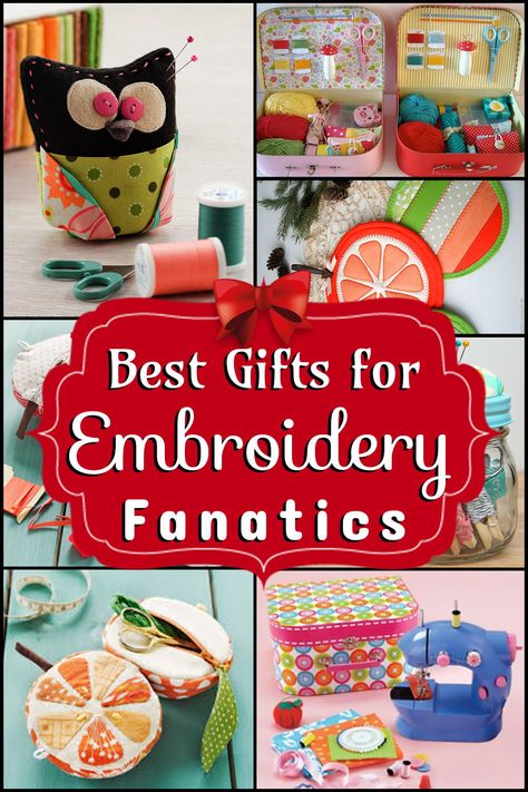 If you’re a big fan of embroidery you should start writing your gift wish list. We have complied a list of gifts for embroidery enthusiasts. This includes a range of embroidery gifts ideas that will please even the most diehard fans. A gift for embroiderer can include a range of accessories that make embroidery an even more enjoyable process. From ways to cut and finish to machines that can assist the process, check out our embroidery gifts ideas here.#embroiderygiftideasmachine #embroiderygifts Machine Embroidery Gift Ideas, Embroidered Gift Ideas, Machine Embroidery Ideas, Embroidery Christmas Gifts, Machine Embroidery Gifts, Trendy Baby Gifts, Monogram Gift Tags, Diy Anniversary, Embroidery Christmas