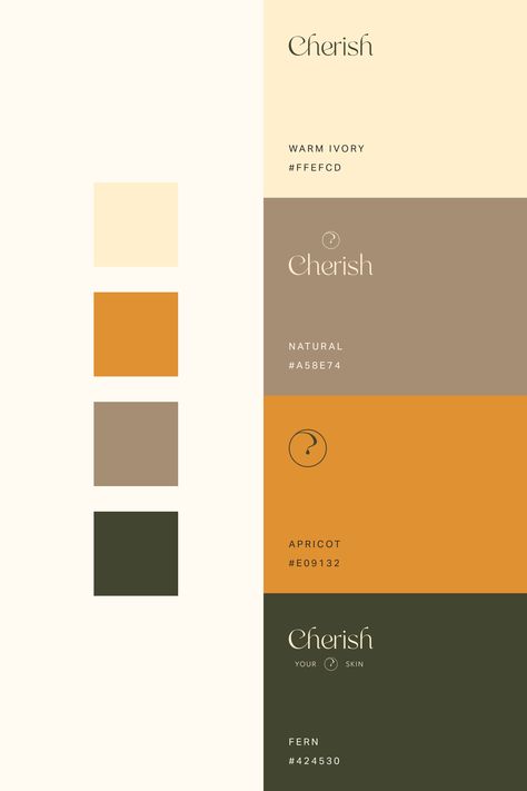 Landscape Design Color Palette, Safety Color Palette, History Color Palette, Natural Branding Design Color Palettes, Color Palette For Skincare Brand, Skincare Colour Palette, Creativity Color Palette, Skincare Brand Color Palette, Wellness Color Palette Inspiration