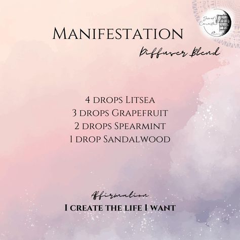 What life do you want to create for yourself? Draft a list of what you want in life while you diffuse this blend. Then get to work. Manifest This Blend 💧4 drops Litsea 💧3 drops Grapefruit 💧2 drops Spearmint 💧1 drop Sandalwood Affirmation: ��“I create the life I want.” What is on your list of a life to manifest? Manifestation Essential Oil Blend, Diffuser Cleaning, Summer Essential Oils, The Life I Want, Eo Blends, Doterra Blends, Doterra Diffuser, Doterra Diffuser Blends, Life I Want