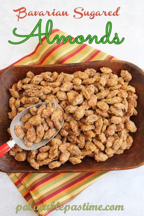 Roasted Nuts Recipe, Sugar Almonds, Bavarian Recipes, Sugared Almonds, Spiced Almonds, Food Fair, Candied Almonds, Fresh Pumpkin, Roasted Pumpkin