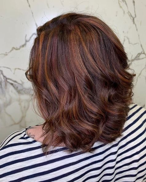 10 Unique Brown Hairstyles with Auburn Highlights – HairstyleCamp Highlights In Brown Hair Short, Auburn Chestnut Hair, Brown Hair Auburn Highlights, Brown Hair With Auburn, Hair With Auburn Highlights, Brown Hair With Auburn Highlights, Auburn Highlights In Brown Hair, Highlights In Brown Hair, Brown Hair Short