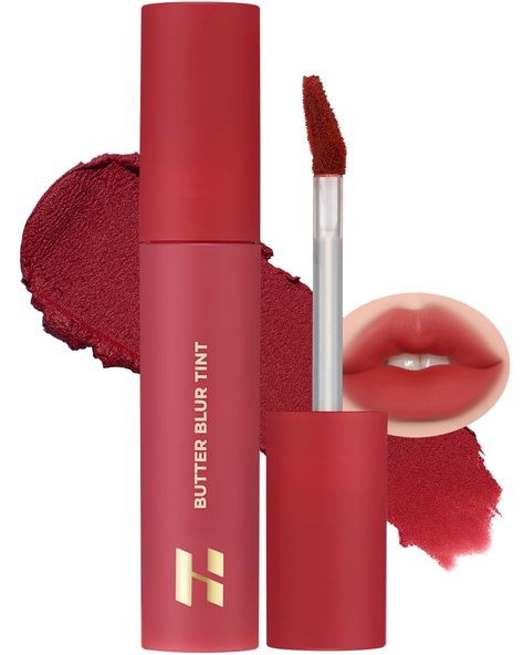 PRICES MAY VARY. LUXURIOUS AND WEIGHTLESS FORMULA: Our Korean lip tint, Butter Blur Tint, is known for its weightless and comfortable formula. It smoothly blends and blurs like butter on your lips, providing you with a good pout without any discomfort or dryness. It’s an ideal choice for anyone seeking a lush, silky feel and a glamorous look LONG-LASTING MATTE FINISH: The soft, matte finish of this lip tint lasts throughout the day, with minimized smudges for worry-free wear. With our Butter Blu Korean Lipstick, Colorful Lips, Korean Lip Tint, Korean Lips, Holika Holika, Pigmented Lips, Lipstick Makeup, Matte Lip, Lip Stain