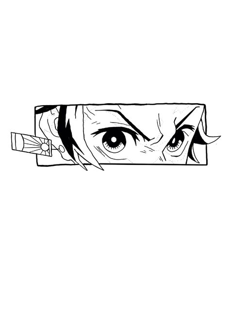 Best Manga Panels Of All Time, Anime Frame Tattoo, Tanjiro Eyes Tattoo, Anime Black And White Tattoo, Demon Slayer Eyes Tattoo, Demon Slayer Panel Tattoo, Demon Slayer Tattoo Stencil, Demon Slayer Tattoo Ideas Minimalist, Zenitsu Line Art