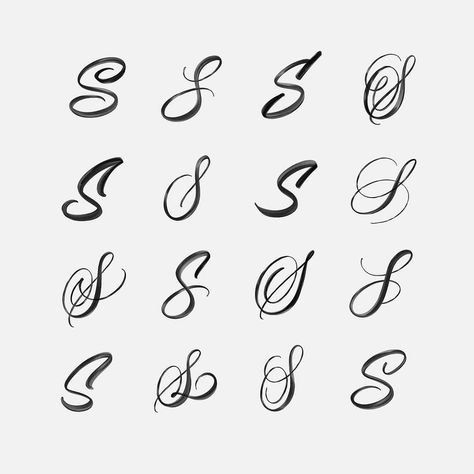 Michael Moodie on Instagram: “Some S’s for your eyes.” Cursive S Tattoo, Simbols Tattoo, Letter S Tattoo, Numbers Tattoo, Cursive S, Tattoo Script Fonts, Tattoo Fonts Alphabet, Tattoo Fonts Cursive, Cursive Tattoos