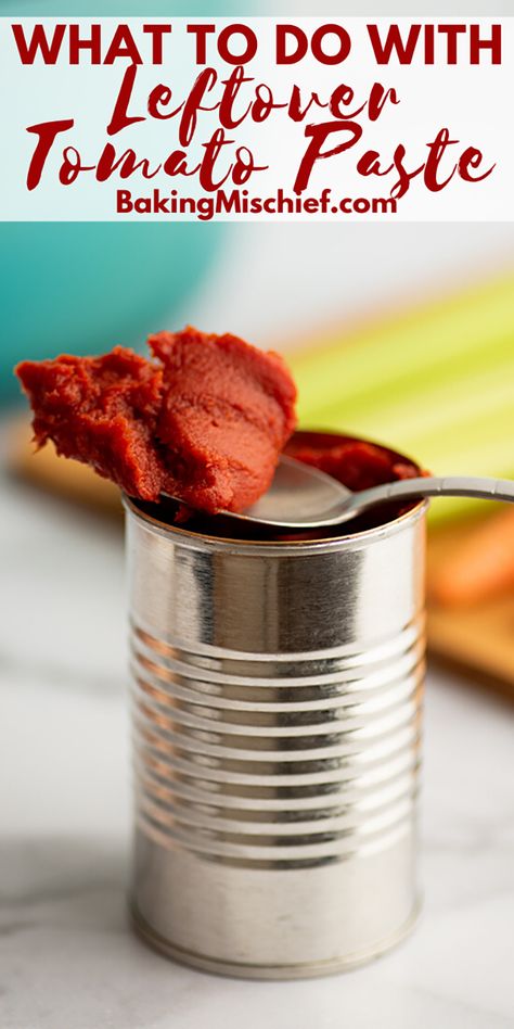 Leftover Tomato Paste, Tomato Paste Uses, Recipe Using Tomatoes, Tomato Paste Recipe, Freezing Tomatoes, Freezing Leftovers, Canned Tomato Soup, Paste Recipe, The Leftovers