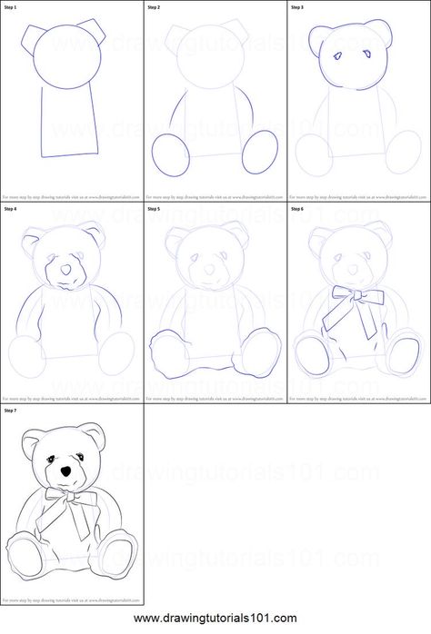 Teddy Bear Sketch Pencil, How To Draw Stuffed Animals, Teddy Bear Drawing Easy Step By Step, How To Draw Teddy Bear, How To Draw A Teddy Bear, Teddy Bear Drawing Pencil, Teddy Bear Drawing Easy, Draw A Teddy Bear, Teddy Bear Printable