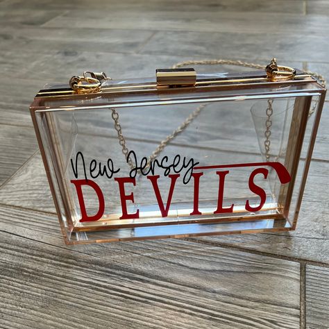 Devils Hockey, Nj Devils, Clear Purses, New Jersey Devils, The Arena, Hockey Fans, Gameday Outfit, Nhl Hockey, Die Hard